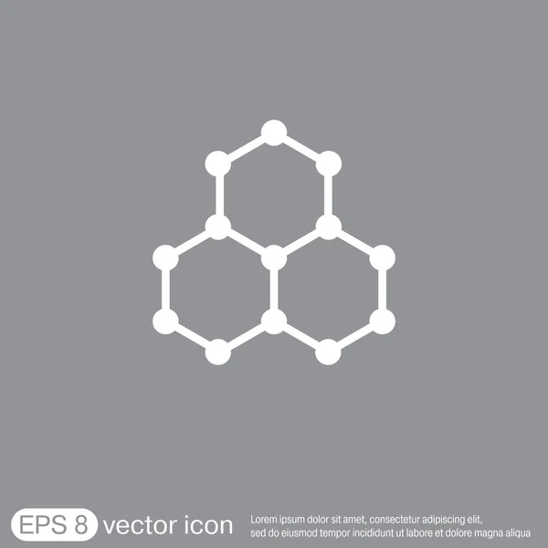 Chemische Verbindung. Symbolchemie — Stockvektor