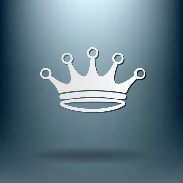 Couronne, icône du roi — Image vectorielle