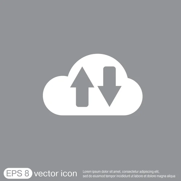 Icon download files — Stock Vector