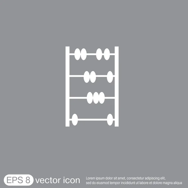 Antiguo icono retro abacus — Vector de stock