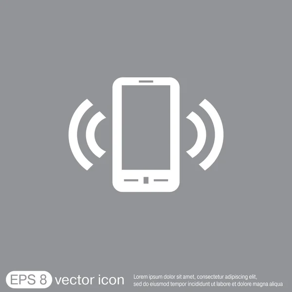 Ringing phone icon — Stock Vector