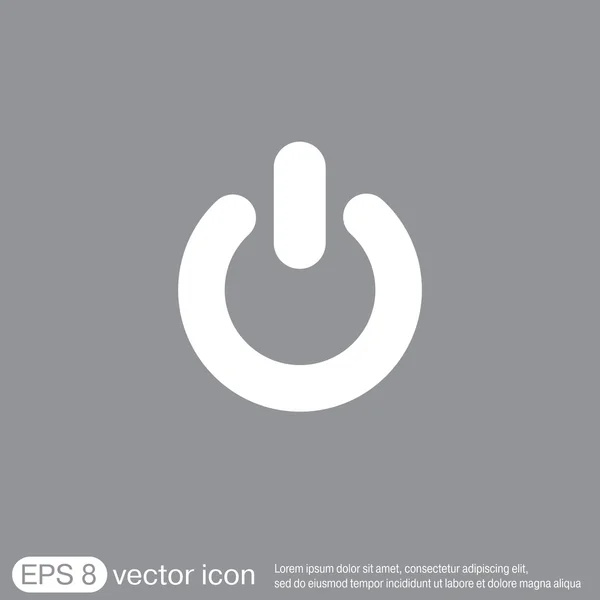 Botón de encendido icono — Vector de stock