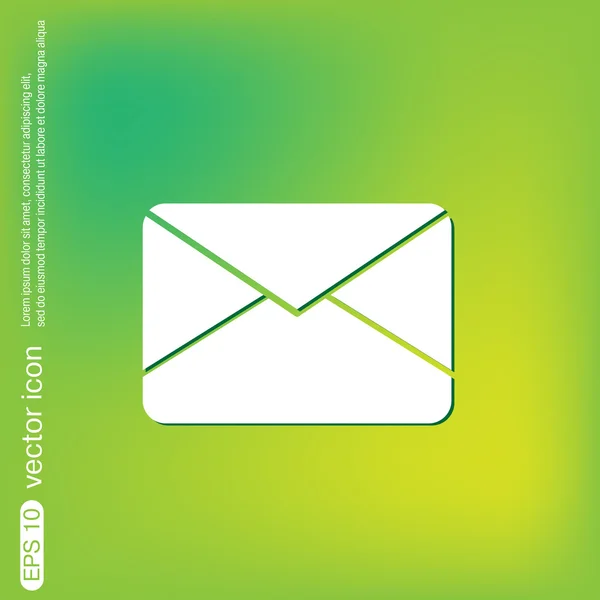 Φάκελος, εικονίδιο ηλεκτρονικού ταχυδρομείου — Διανυσματικό Αρχείο