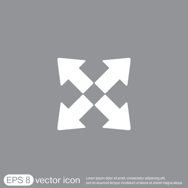Move arrows sign icon — Stock Vector
