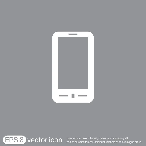 Smartphone, mobiele telefoon pictogram — Stockvector