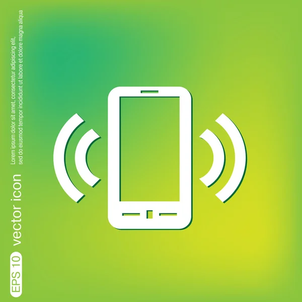 Sonnerie icône de téléphone — Image vectorielle