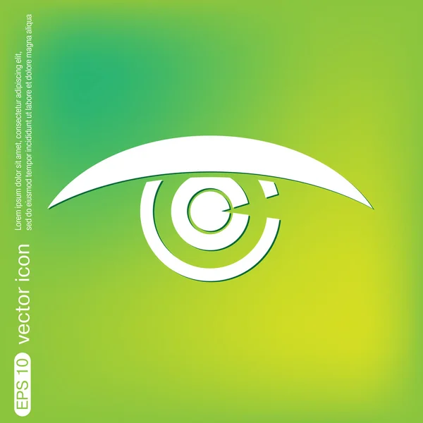 Oko, wzrok ikona — Wektor stockowy