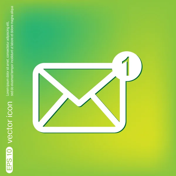 Boríték, e-mail ikon — Stock Vector