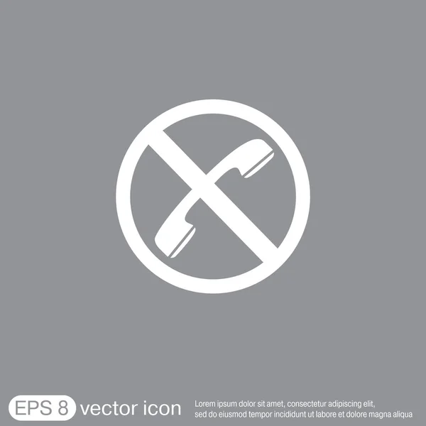 Forbidden to use phone — Stock Vector