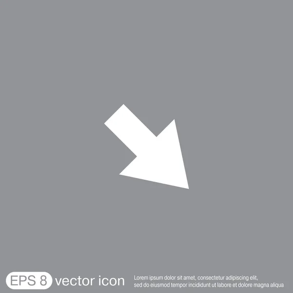 Icona della freccia web — Vettoriale Stock