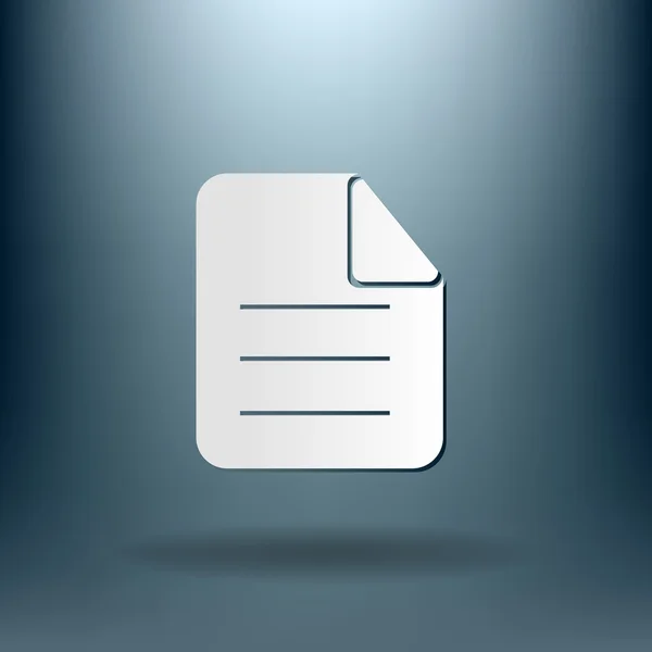 Paper, document icon — Stock Vector