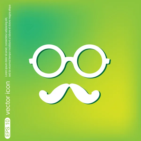 Hipster icono de estilo — Vector de stock