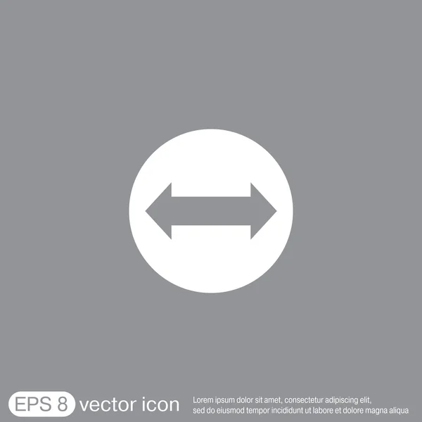 Ikona šipky webové — Stockový vektor