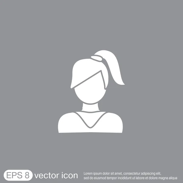 Mujer, icono de mujer — Vector de stock