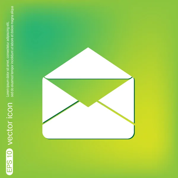 Φάκελος, εικονίδιο ηλεκτρονικού ταχυδρομείου — Διανυσματικό Αρχείο