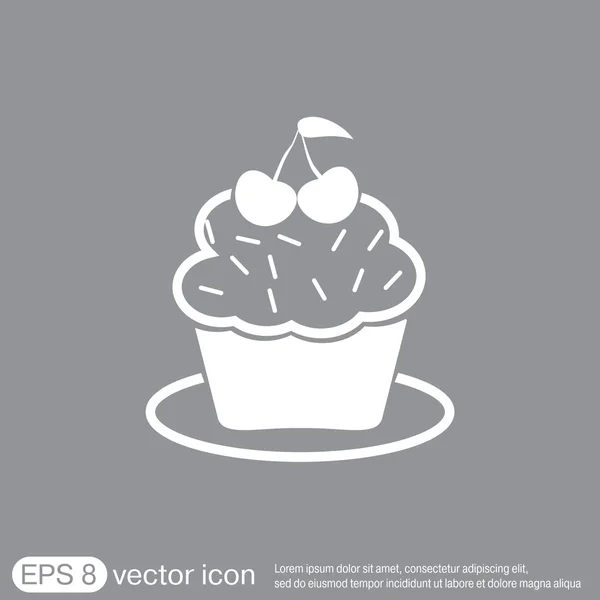 Birthday cake icon — Stock Vector