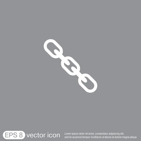 Enlaces, icono de la cadena — Vector de stock