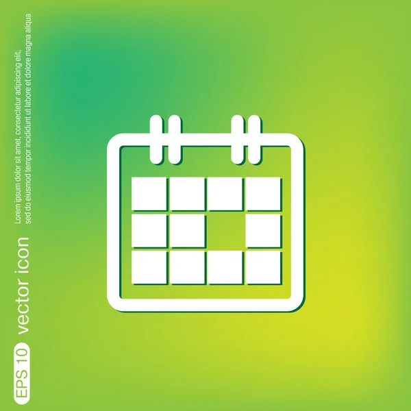 カレンダー、時刻のアイコン — ストックベクタ