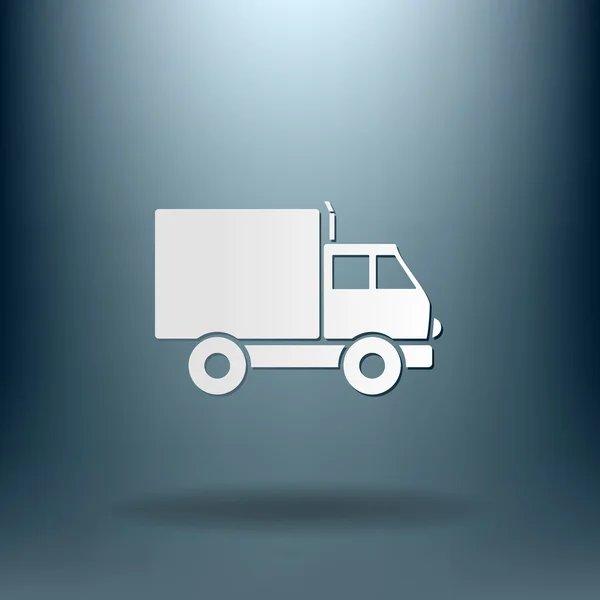 Ciężarówka. ikona logistyczne — Wektor stockowy