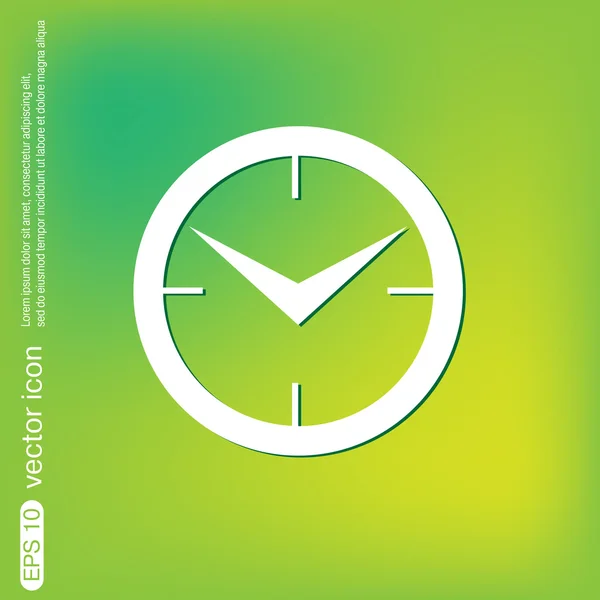 Horloge, icône de temps — Image vectorielle