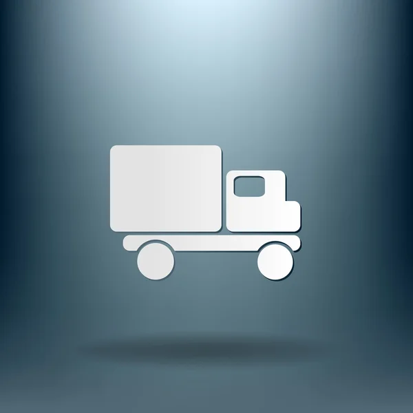 Camion. Icône logistique — Image vectorielle