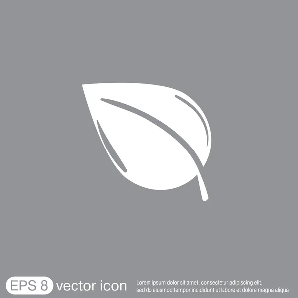 Signo de hoja. icono de naturaleza — Vector de stock