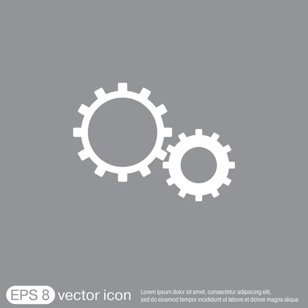 Roue dentée, réglage de l'icône et réparation — Image vectorielle