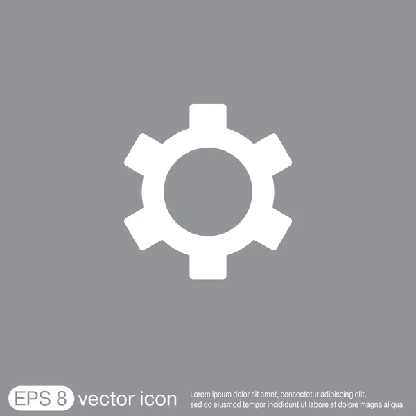 Cogwheel, icono de configuración — Vector de stock