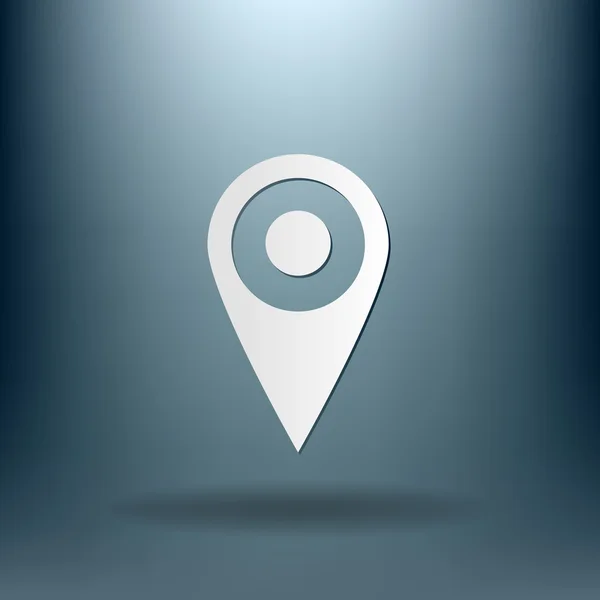 Pin location на карте — стоковый вектор