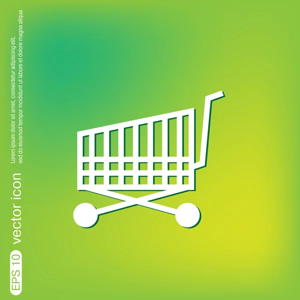 Shopping, cart icon — Stock Vector
