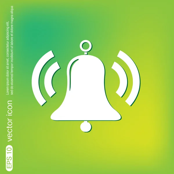 Icono de campana — Vector de stock