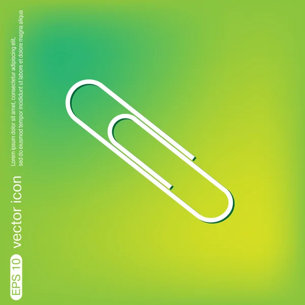 Paperclip, pictogram office — Stockvector