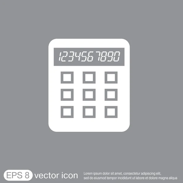 Калькулятор. офисный знак — стоковый вектор
