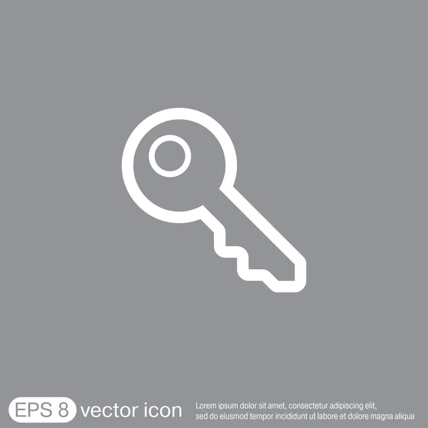 Key, password icon — Stock Vector