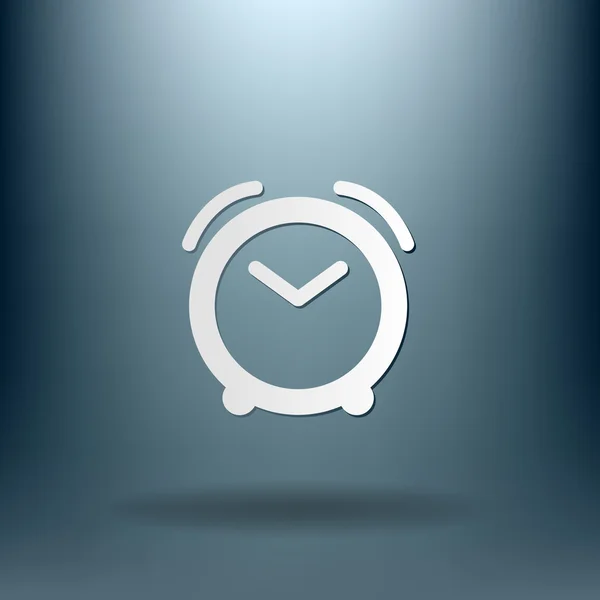 Alarmsymbol. die Uhr zeigt die Zeit an — Stockvektor