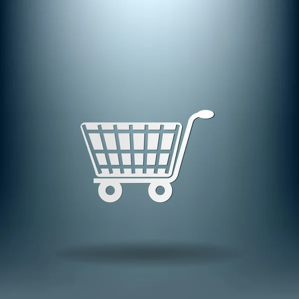 Einkaufen, Warenkorb — Stockvektor