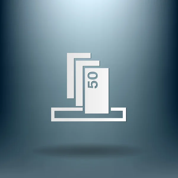 Retrait d'argent de l'icône ATM — Image vectorielle