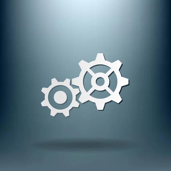 Cogwheels, icono de configuración — Vector de stock