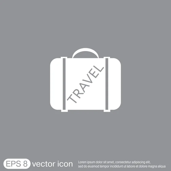 Resväska, resor. Travel Bag ikonen — Stock vektor