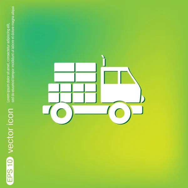 Truck. Logistic icon — Stock Vector