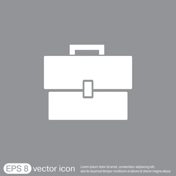 Porte-documents, icône de symbole de sac — Image vectorielle