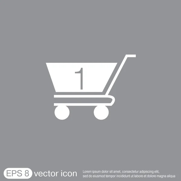 Compras, icono de la tienda online — Vector de stock