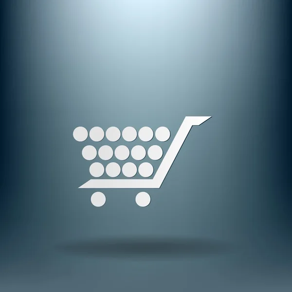 Compras, ícone da loja online — Vetor de Stock