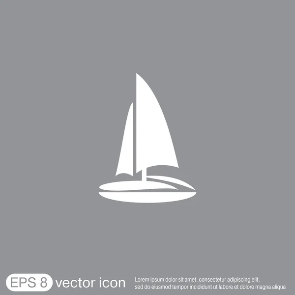 Sailing ship symbol — Stock Vector