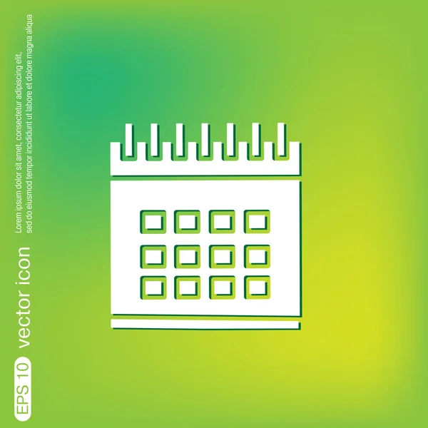 Kalender, Zeitzeichen — Stockvektor