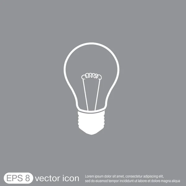 Ampoule, icône idées — Image vectorielle