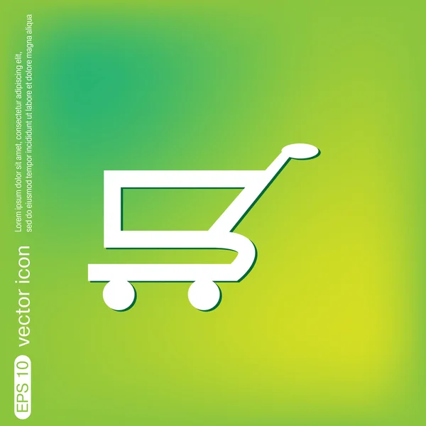 Shopping, icône de la boutique en ligne — Image vectorielle