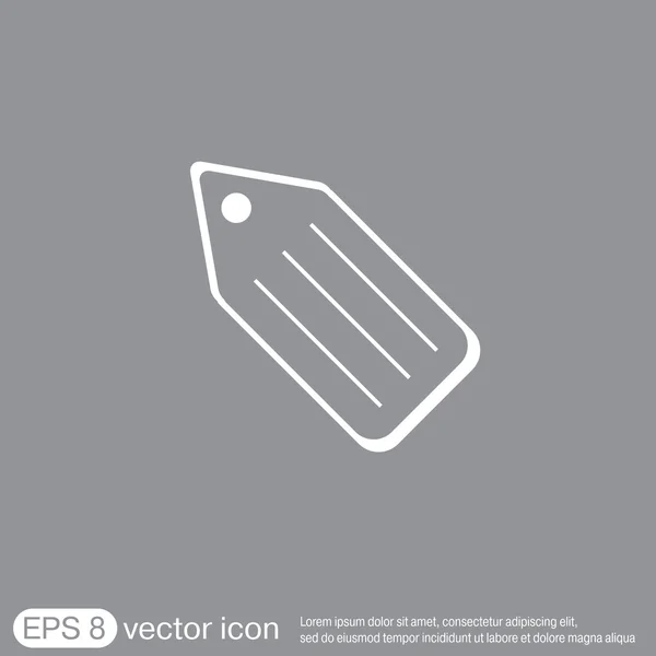 Label, shopping icon — Stock Vector