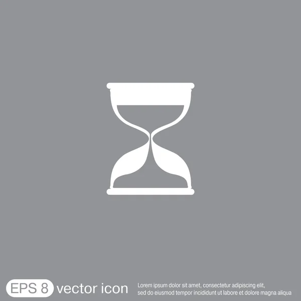 Hourglass waiting, icon expectations — Stock Vector