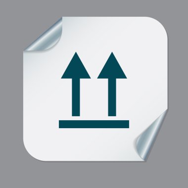 Lojistik simgesi yukarı okları.